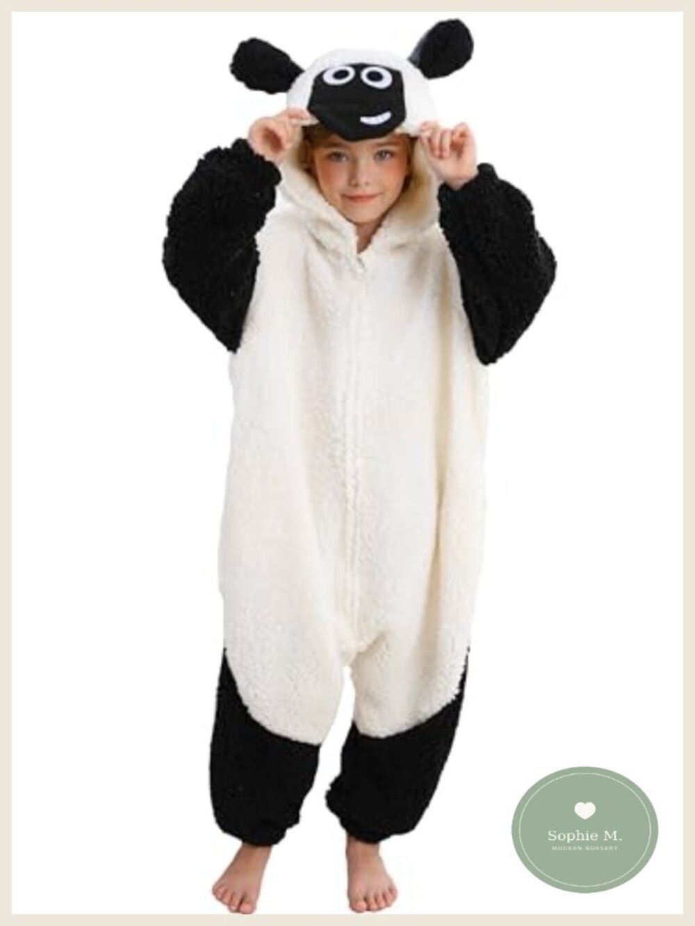 Kids Sheep Onesie Animal Pajamas Boys Girls Halloween Costume Cosplay One Piece